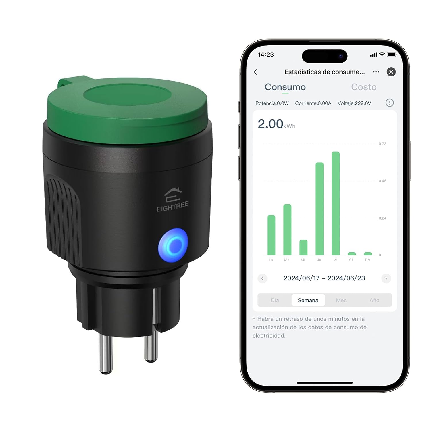 Enchufe exterior inteligente IP44
