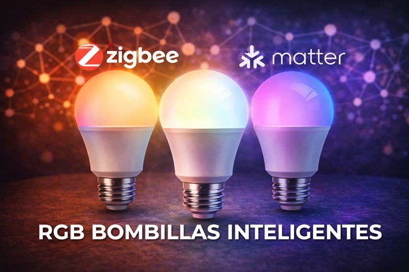 bombillas inteligentes rgb colores domotica hogar